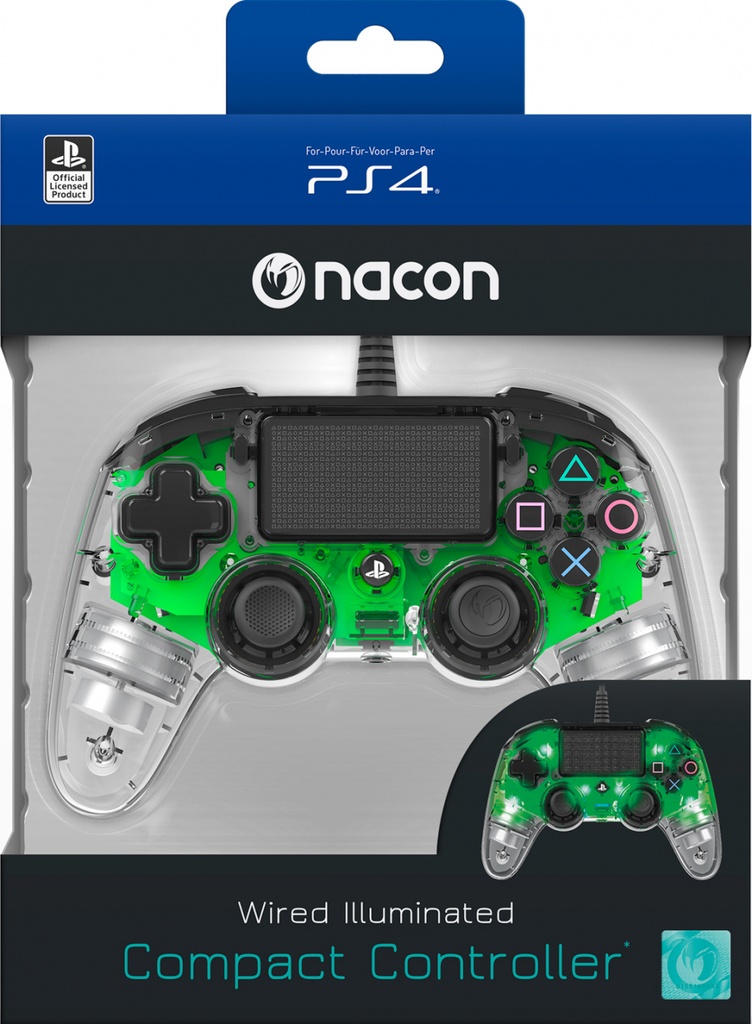 Nacon Wired Compact Controller (Verde Luminoso)