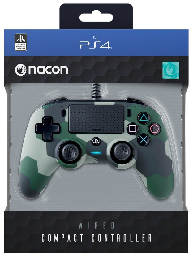 Nacon Wired Compact Controller (Green Camouflage)