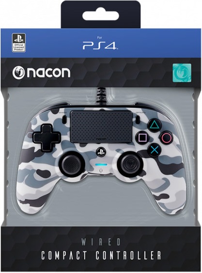 Nacon Wired Compact Controller (Grey Camouflage)