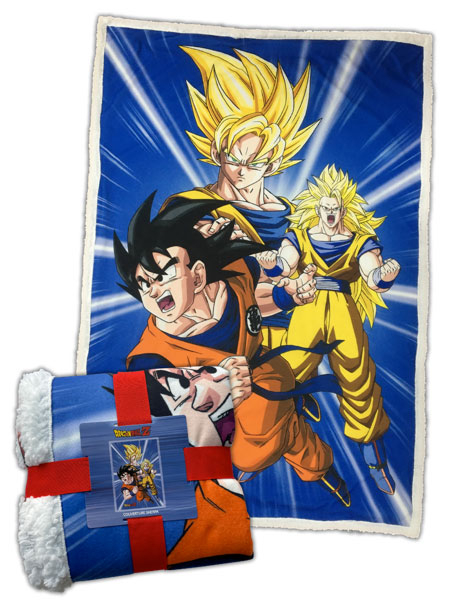 Coperta Sherpa Dragon Ball Z - Goku Transformation