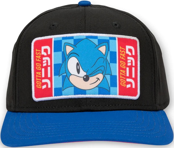 Cappellino Sonic The Hedgehog - Gotta Go Fast (Con Visiera, Nero e Blu)