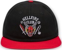 Cappellino Stranger Things - Hellfire Club (Con Visiera, Nero E Rosso)