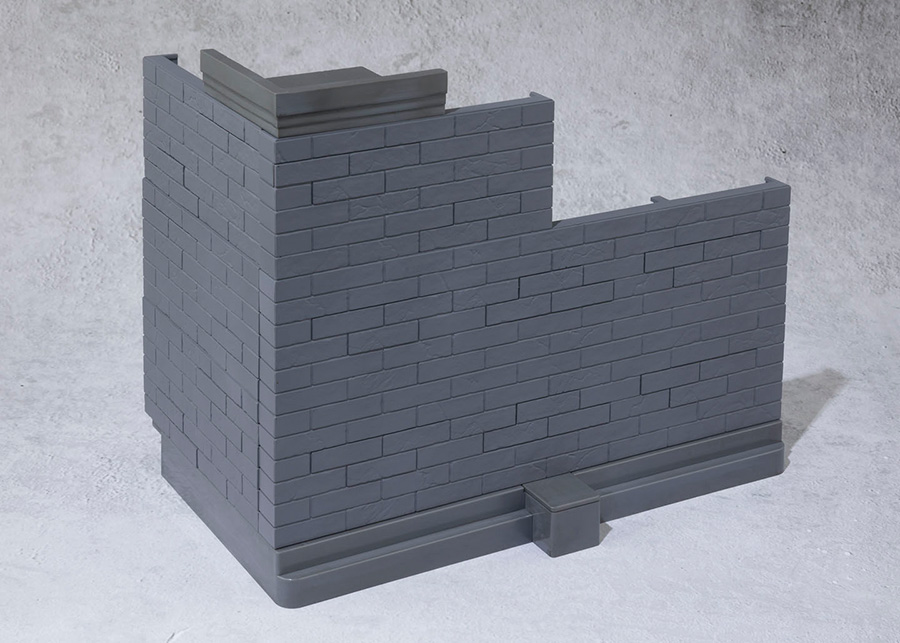 BANDAI - Model Kit - Tamashii Option Brick Wall Grey Version