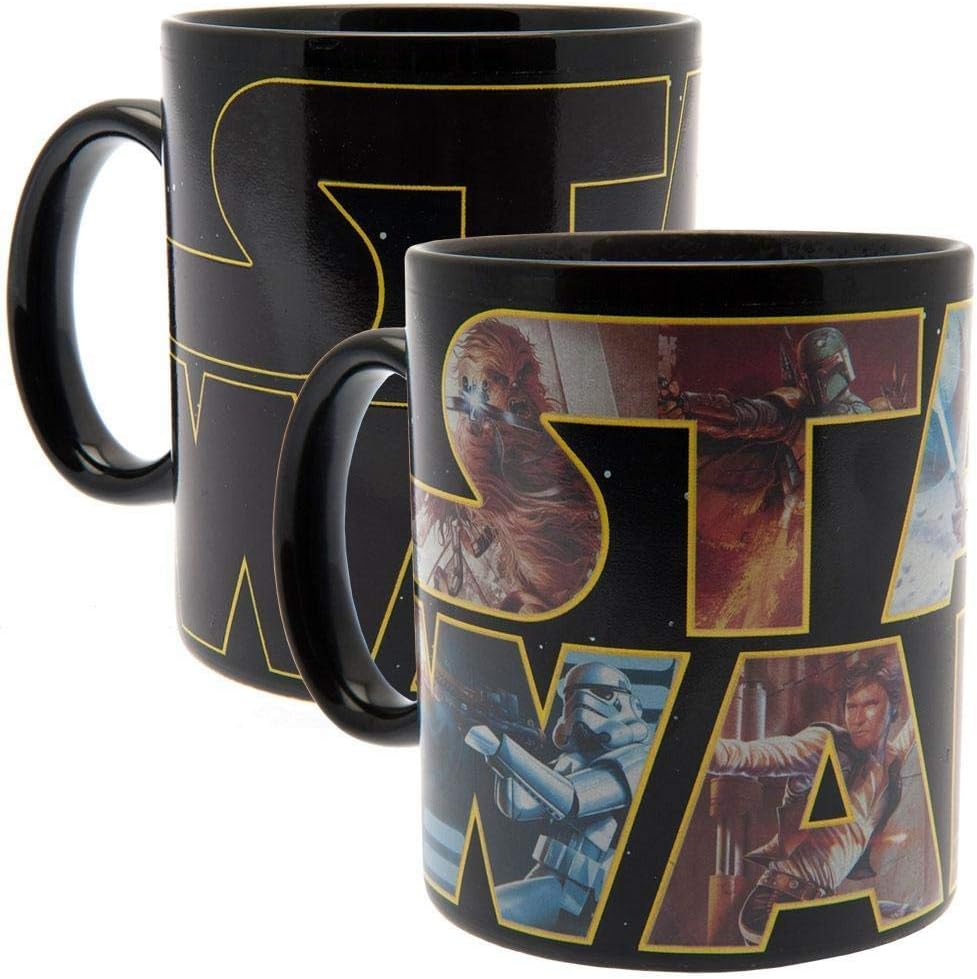 Tazza Star Wars - Logo Personaggi (Termosensibile)