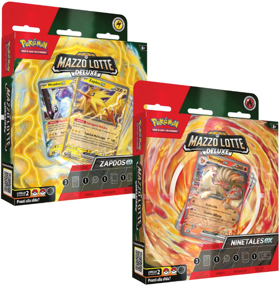 Carte Pokemon - Mazzo Lotte Deluxe Ninetales Ex / Mazzo Lotte Deluxe Zapdos Ex