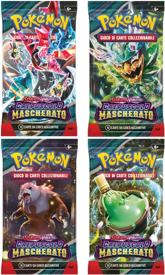 Carte Pokemon - Scarlatto E Violetto Crepuscolo Mascherato (Busta, Soggetti Vari, ITA)