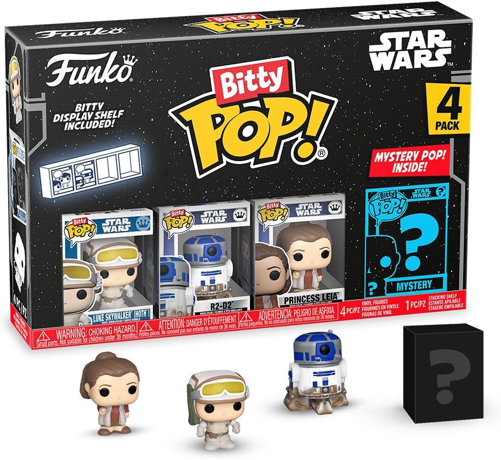 Bitty Pop! Star Wars S2- Luke Skywalker (Hoth, 4 pack)