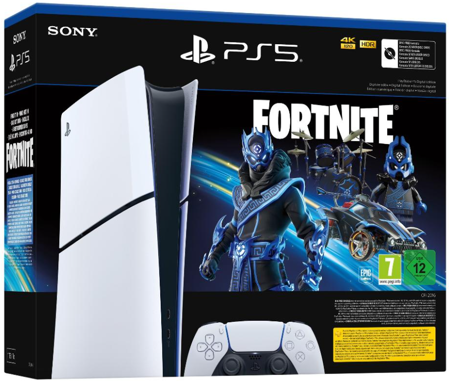 Playstation 5 Slim + Voucher Fortnite Cobalt Star (Digital Edition, D Chassis)