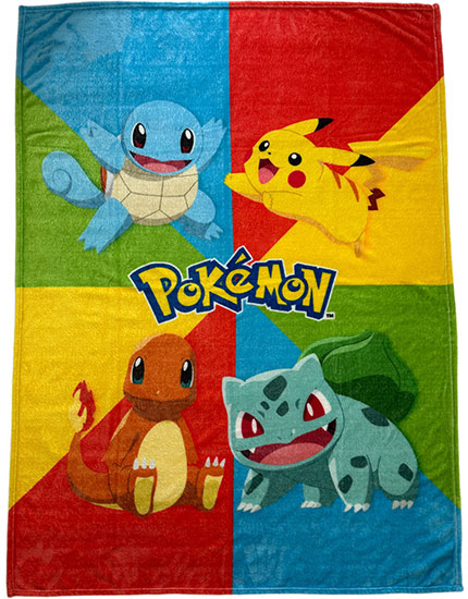 Coperta in Pile Pokemon - Starter (130x180cm)