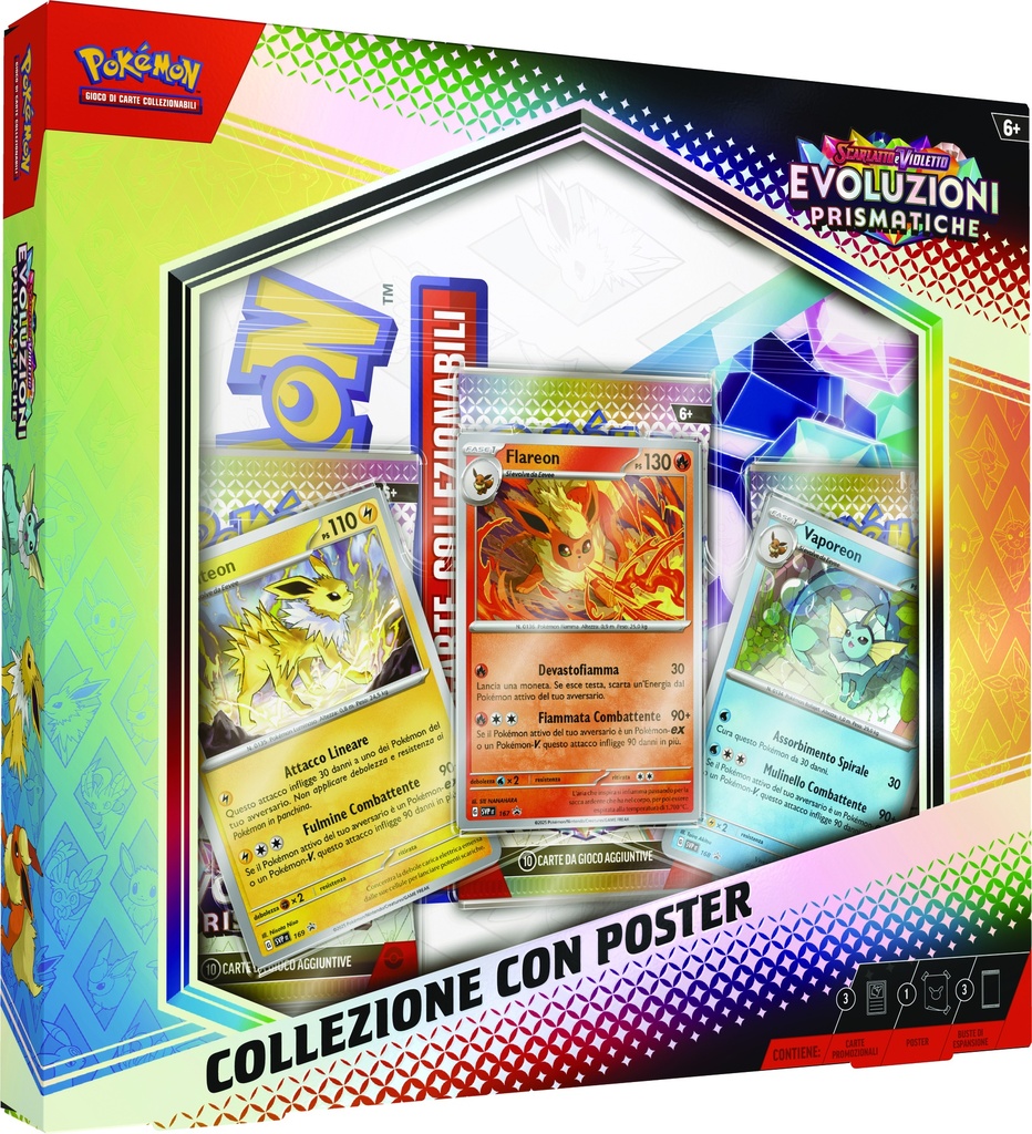 Carte Pokemon - 8.5 Evoluzioni Prismatiche (Collezione Con Poster, ITA)