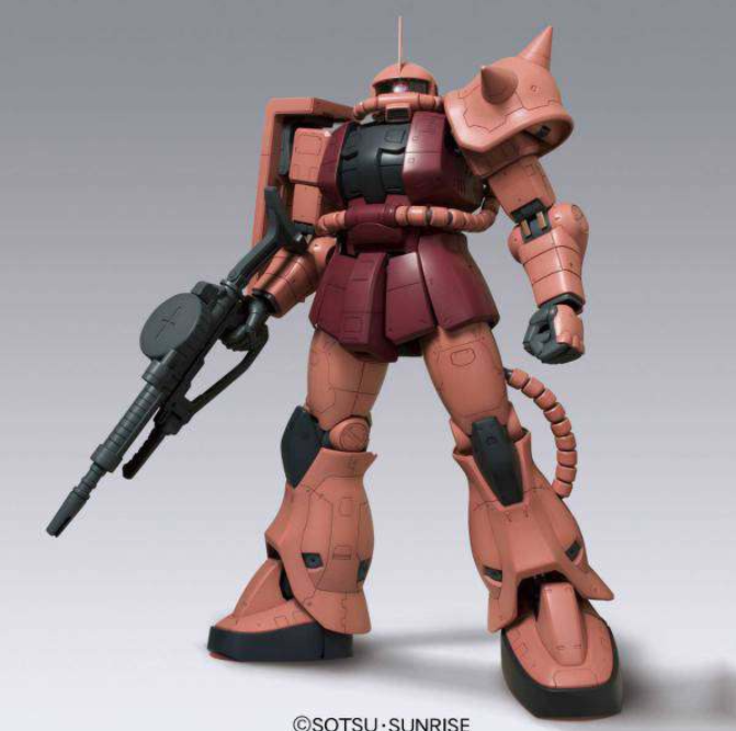 Model Kit Zaku MS-06S Rosso (Megasize, 1/48)