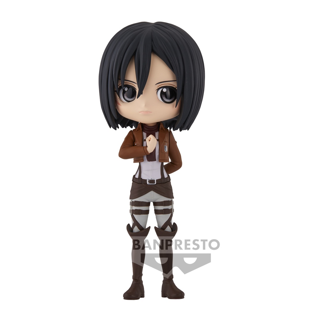 Q Posket Attack On Titan - Mikasa Ackerman (Versione A, 14 cm)