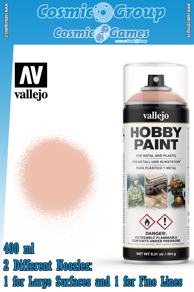 VALLEJO Rosa Pelle Color Primer 400ml Spray 