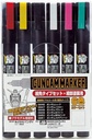 Model Kit Gunpla - Gundam Marker GMS 110 Fine Edge Set (6 pcs)