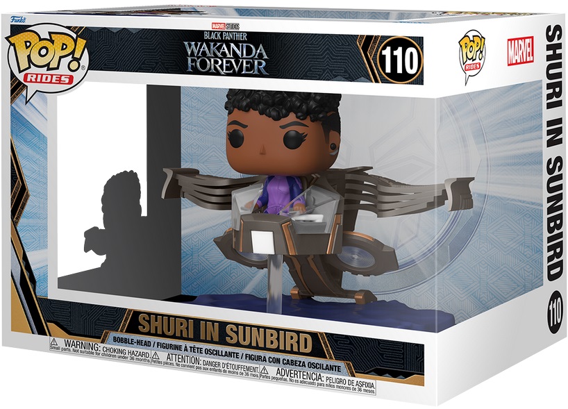 Funko Pop! Rides Black Panther Wakanda Forever - Shuri in Sunbird (9 cm)