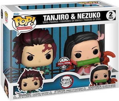 Funko Pop! Demon Slayer - Tanjiro & Nezuko (Special Ed. 9 cm) 