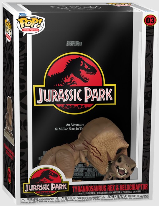 Funko Pop! Movie Posters Jurassic Park - Tyrannosaurus Rex & Velociraptor 