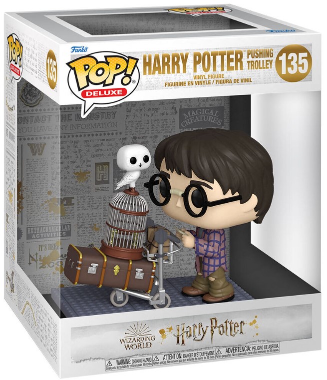 Funko Pop! Deluxe Harry Potter -  Harry Potter Pushing Trolley (9 cm)