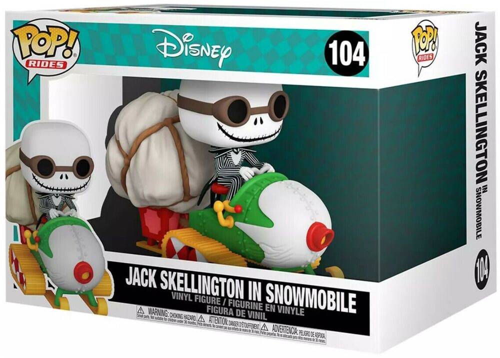 Funko Pop! Rides Disney Nightmare Before Christmas - Jack Skellington In Snowmobile (9 cm)