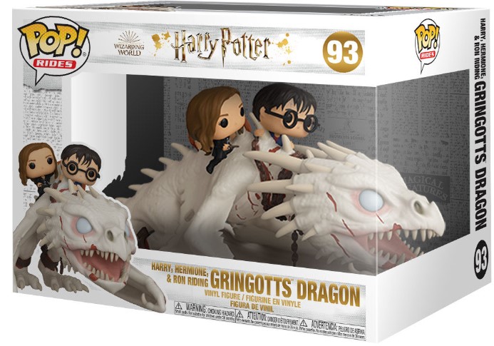 Funko Pop! Rides Harry Potter - Harry, Hermione, Ron Riding Gringott's Dragon