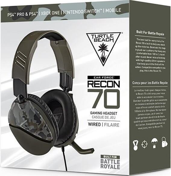 Ear Force Recon 70 Green Camouflage (PS4, Xbox One,  Switch, Mobile)