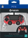 Nacon Wired Compact Controller (Rosso Luminoso)