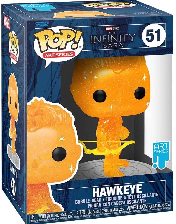 Funko Pop! The Infinity Saga - Hawkeye (Art Series, 9 cm)