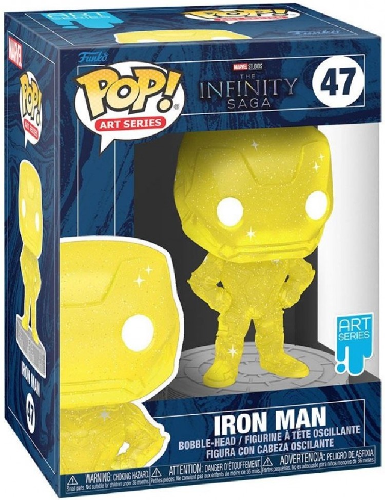 Funko Pop! The Infinity Saga -  Iron Man (Art Series, 9 cm)