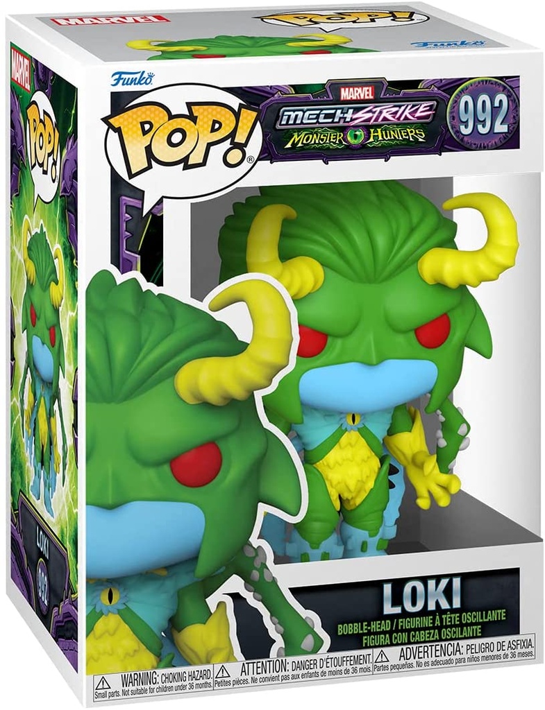 Funko Pop! Marvel Mech Strike Monster Hunters - Loki (9 cm)