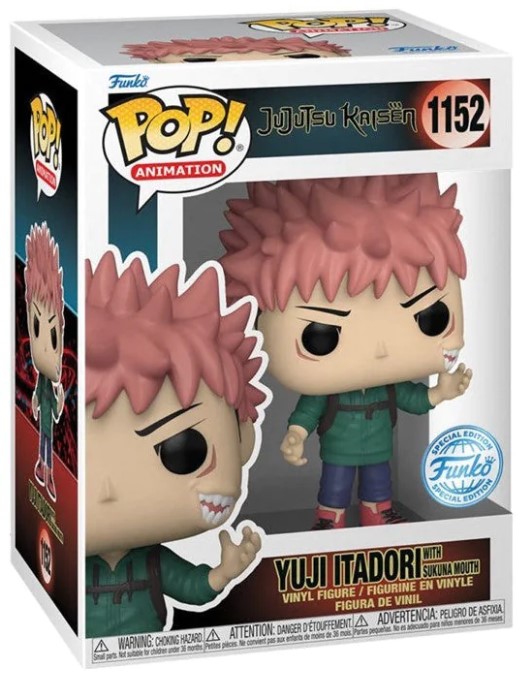 Funko Pop! Jujutsu Kaisen - Yuji Itadori With Sukuna Mouth (9 cm)