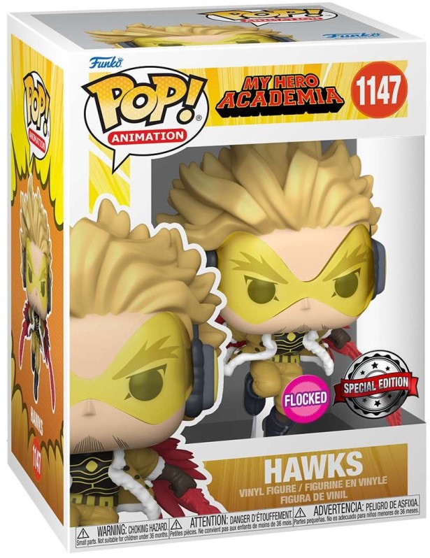 Funko Pop! My Hero Academia - Hawks (Flocked, Special Ed, 9 cm)