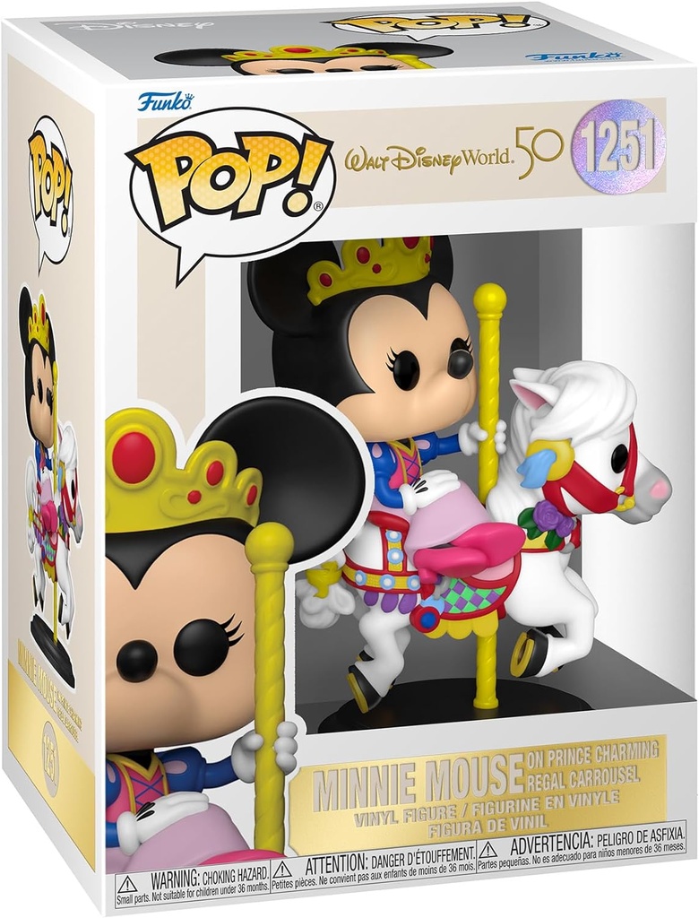 Funko Pop! Walt Disney World 50 - Minnie Mouse On Prince Charming Regal Carrousel (9 cm)