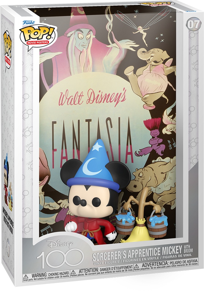 Funko Pop! Movie Poster Disney Fantasia - Sorcerer's Apprentice Mickey With Broom