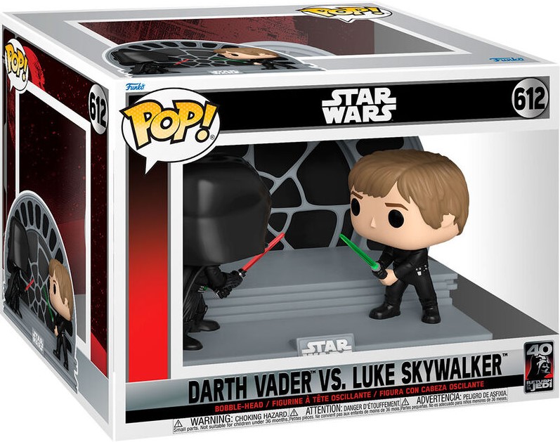 Funko Pop! Moment Star Wars - Darth Vader vs Luke Skywalker (9 cm)