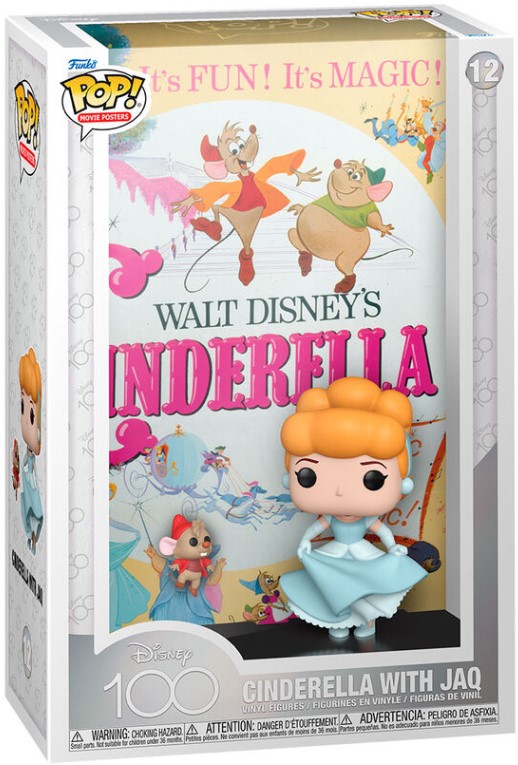 Funko Pop! Movie Posters Disney 100 - Cinderella With Jaq (9 cm)