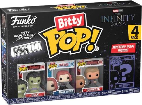 Bitty Pop! Marvel The Infinity Saga - Hulk (4 pack)