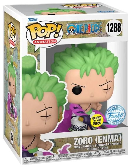 Funko Pop! One Piece - Zoro Enma (Glows In The Dark, 9 cm)