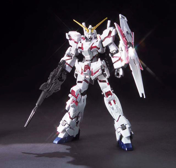 Bandai Model kit Gunpla Gundam HGUC Unicorn Destroy Titanium 1/144