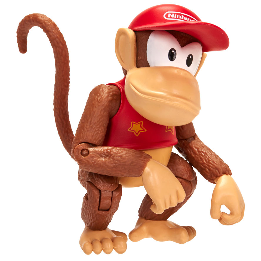 NINTENDO - 10 cm Limited Articulation Wave 2 - Donkey Kong - Diddy Kong Action Figure