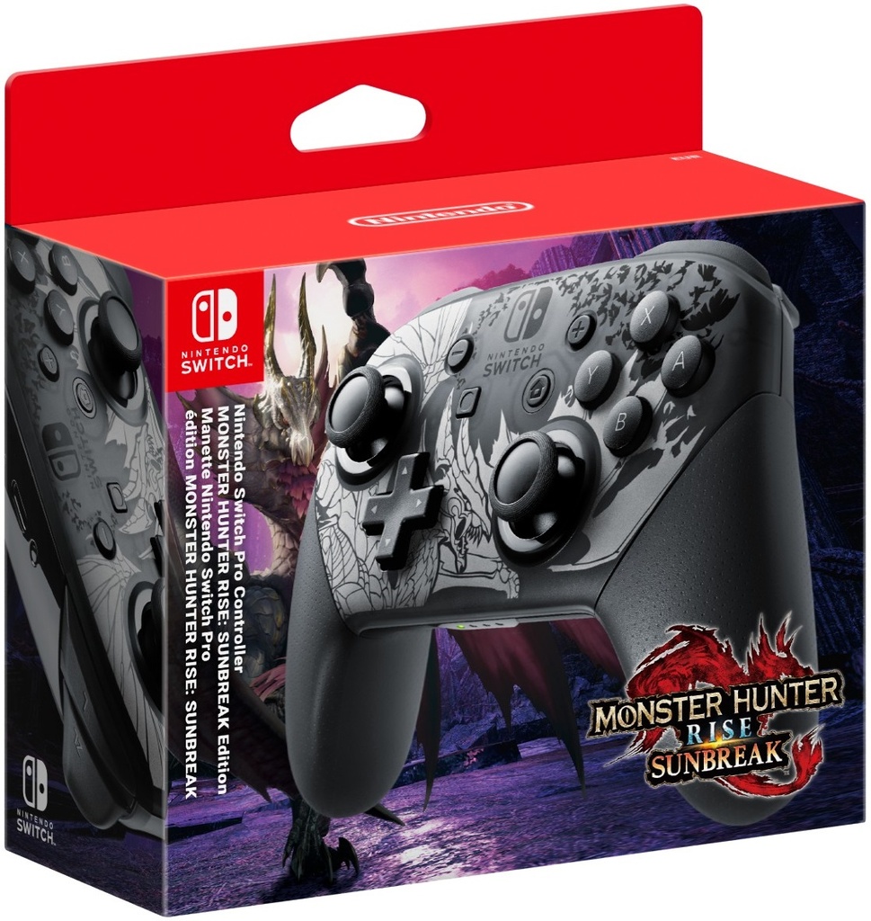 Nintendo Switch Pro Controller (Monster Hunter Rise Edition)