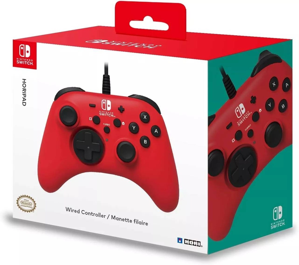 HORI Controller Horipad Rosso Nintendo Switch