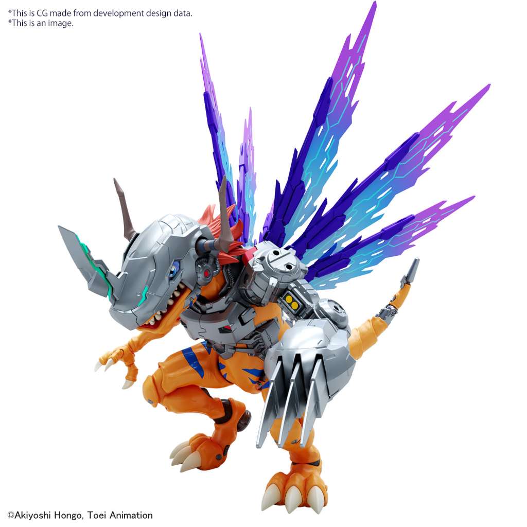 Digimon Model Kit Amplified Metalgreymon Vaccine Figure Rise 15 Cm Bandai