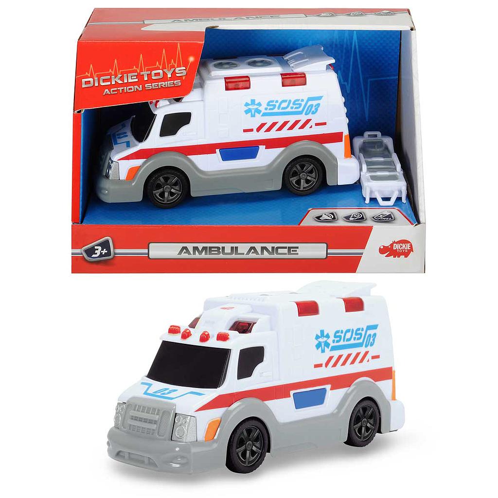 Dickie Toys - Action Series - Ambulanza Con Luci 15 Cm