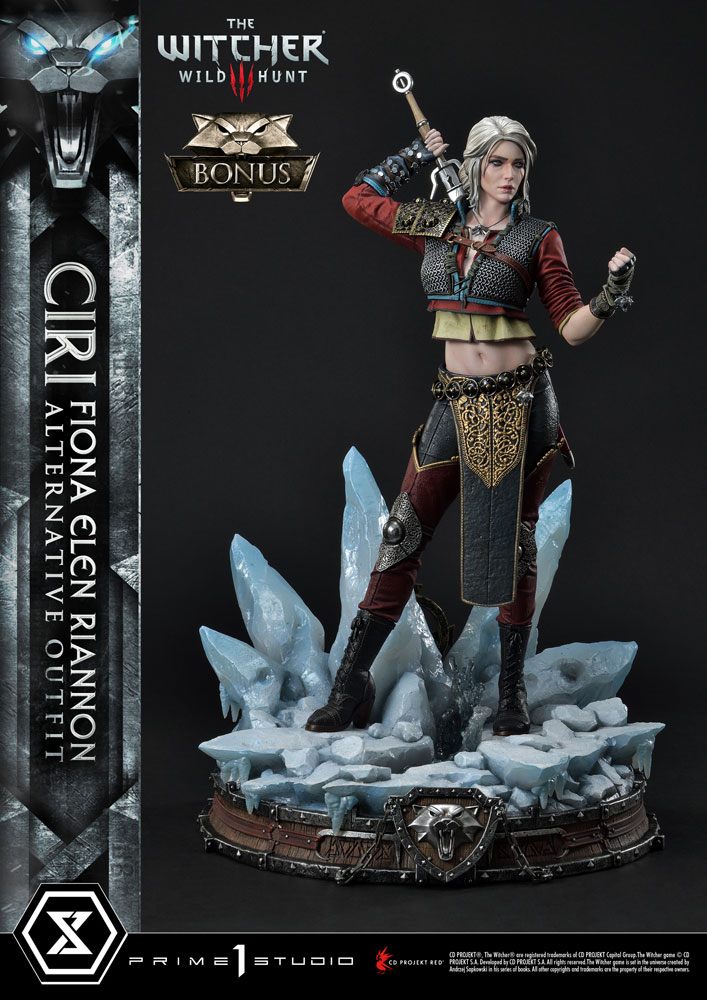 The Witcher 3 Wild Hunt Statua Cirilla Fiona Elen Riannon Alternative Outfit Deluxe Bonus 