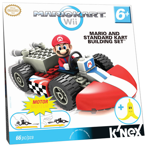 K'NEX - Mario Kart Wii - Set di Montaggio Super Mario Kart Rosso