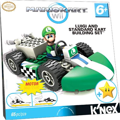 K'NEX - Mario Kart Wii - Set di Montaggio Luigi Kart