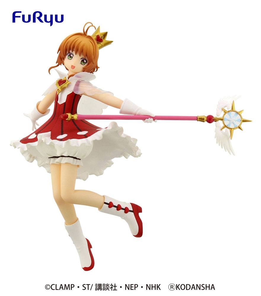 FURYU Sakura Rocket Beat Card Captor Sakura Clear Card 19 Cm Figure