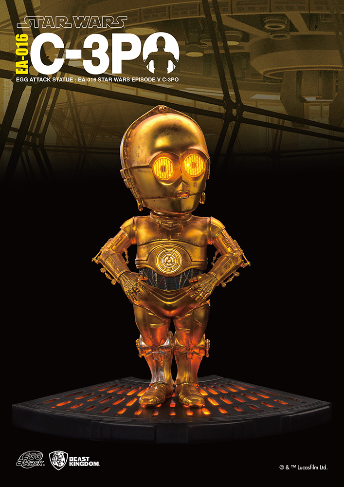 BEAST KINGDOM - Star Wars Episodio 7 Egg Attack C-3PO Statua