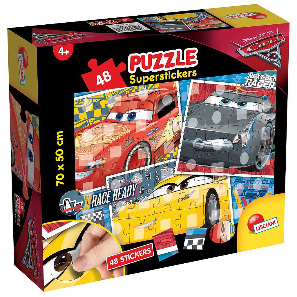 Cars 3 - Puzzle Superstickers 48 Pz