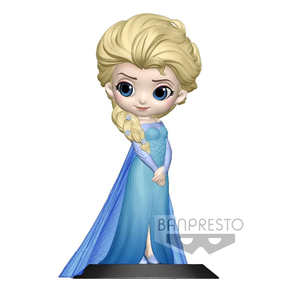 BANPRESTO - Q Posket Disney Characters Elsa A Normal Color Version 14 cm Figure